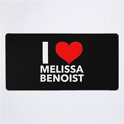 I Heart Melissa Benoist Desk Mat