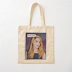Melissa Benoist Stay at Home Cotton Tote Bag