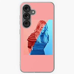 Cute Melissa Benoist Red and Blue Background Samsung Galaxy Case