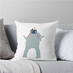 Melissa Benoist Dinosaur Throw Pillow