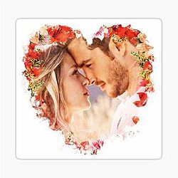 Melissa Benoist and Chris Wood Sticker