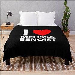 I Heart Melissa Benoist Throw Blanket