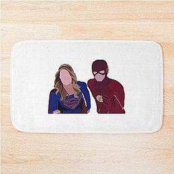 Melissa Benoist and Grant Gustin Bath Mat