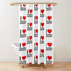 I Heart Melissa Benoist Shower Curtain
