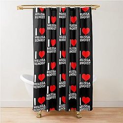 I Heart Melissa Benoist Shower Curtain