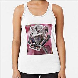Chris Wood and Melissa Benoist Racerback Tank Top