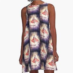 Kara Melissa Benoist A-Line Dress