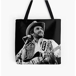 Merle Haggard Firmado Autografiada fotos reimpresión RP PP Love Goes All Over Print Tote Bag