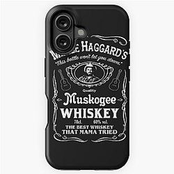 Muskogee Whisky Merle Haggard Caso do iPhone do motociclista