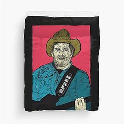 Merle Haggard Drawn Duvet Cover