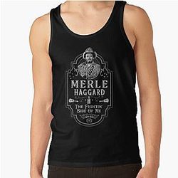 Merle Haggard Fightin' Side of Me Tribute Tank Top