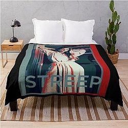 Meryl Streep Christmas Throw Blanket