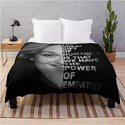 Meryl Streep The Great Gift Humanity Throw Blanket