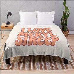I Love Meryl Streep Throw Blanket