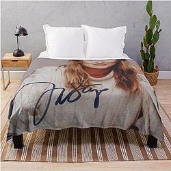 Meryl Streep Signed Throw Blanket