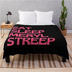 Eat Sleep Meryl Streep Throw Blanket