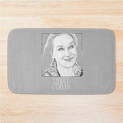 Sweet Meryl Streep Pop Art Black and White Digital Handmade Bathroom Mat