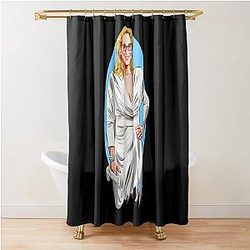 Meryl Streep An illustration Shower Curtain