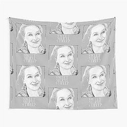 Meryl Streep in pop art black and white digital handmade by Iona Art