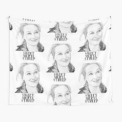 Meryl Streep, Pop Art Black and White Digital Handmade by Iona Art Tapestry