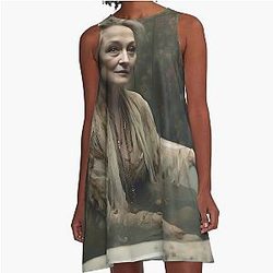 Meryl Streep in A-Line Dress