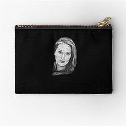 Meryl Streep Abstract Art Zipper Pouch
