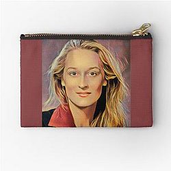 Young Meryl Streep Zipper Pouch