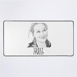 Meryl Streep, Black and White Digital Handmade Desk Mat