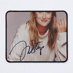 Meryl Streep Signed Mouse Pad