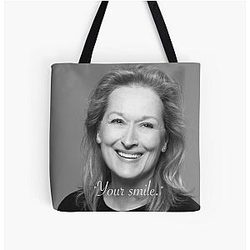 Meryl Streep All Over Print Tote Bag