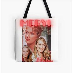 Meryl Streep All Over Print Tote Bag