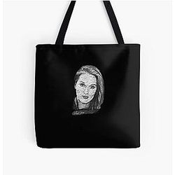 Meryl Streep Sketch Art All Over Print Tote Bag