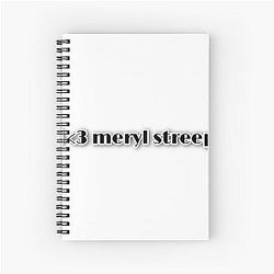 Meryl Streep Notebook