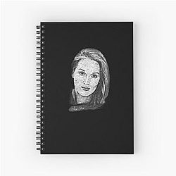 Meryl Streep Abstract Sketch Spiral Notebook