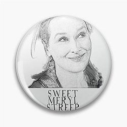 Meryl Streep Pop Art in Black and White Digital Art by Iona