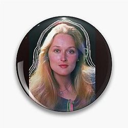 Meryl Streep Portrait Design Pin
