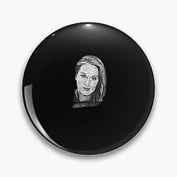 Meryl Streep Sketch Art Pin