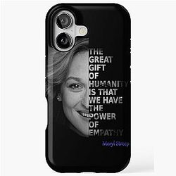 Meryl Streep - The Great Gift of Humanity iPhone Case