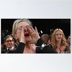 Meryl Streep Screaming Poster