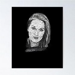 Meryl Streep Abstract Art Poster