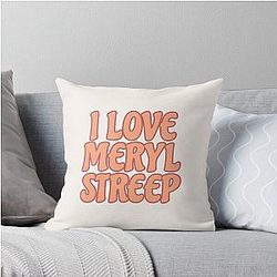 I Love Meryl Steep Throw Pillow