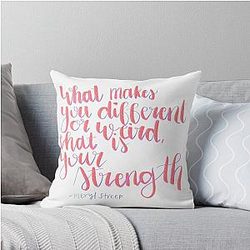 Meryl Streep Throw Pillow