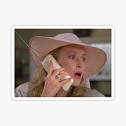 Meryl Streep Mary Fisher Design Sticker