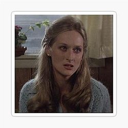 Young Meryl Streep Sticker