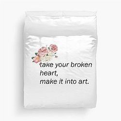 Meryl Streep Speech Take Your Broken Heart Make It Into Art Duvet Cover