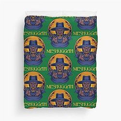 Day Gift For Purple Meshuggah 80s Metal Funny Graphic Gift Duvet Cover