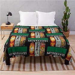 People Call Me Meshuggah Band Artwork Logo Vintage Retro Throw Blanket