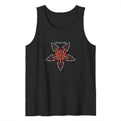 Meshuggah Tanks Tops - Red Star Chaos Symbol Graphic
