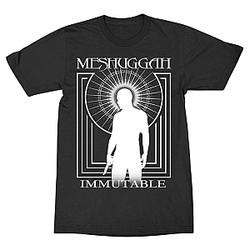 White Silhouette Halo Graphic LA 1704 Meshuggah T-Shirts