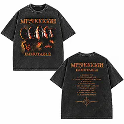 Immutable Band Members Fire & Smoke LA2109 Meshuggah Wash T-Shirts